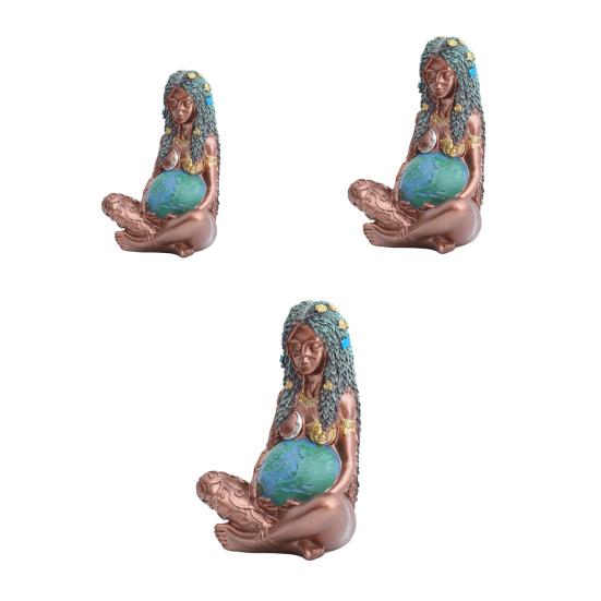 Привлекательная Тонкая Работа Подарок Синтетическая Смола Домашнее Украшение Орнаменты Фигурка Матери-Земли Декор Орнамент