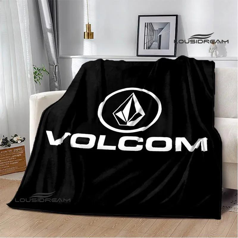 Пледы с принтом V-VOLCOM Фланец Теплый плед мягкий и удобный для дома, путешествий, кровати, пикника, подарок на день рождения