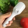 2 pcs Cake Flour Paste Distribution Scoop,Scoop Silicone Plunger Measures Cupcakes,One-Touch Sliding Button Dispenses Batter DIY Kitchen Baking Tools