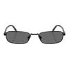 Prada Original Design Metal Frame Rectangular Sunglasses Unisex sunglasses Black PRB54S-1AB5Z154