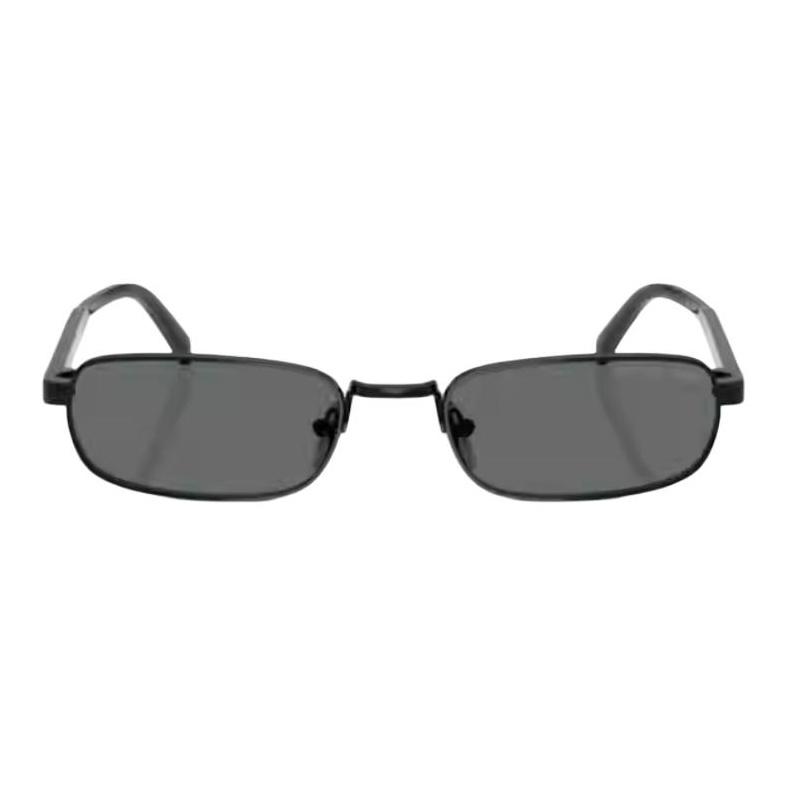 Prada Original Design Metal Frame Rectangular Sunglasses Unisex sunglasses Black PRB54S-1AB5Z154