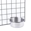 Stainless Steel Clamp-on Hanging Food Dish Cage Cup Bird Feeder Water Drinker Parrot Feeding Bowl