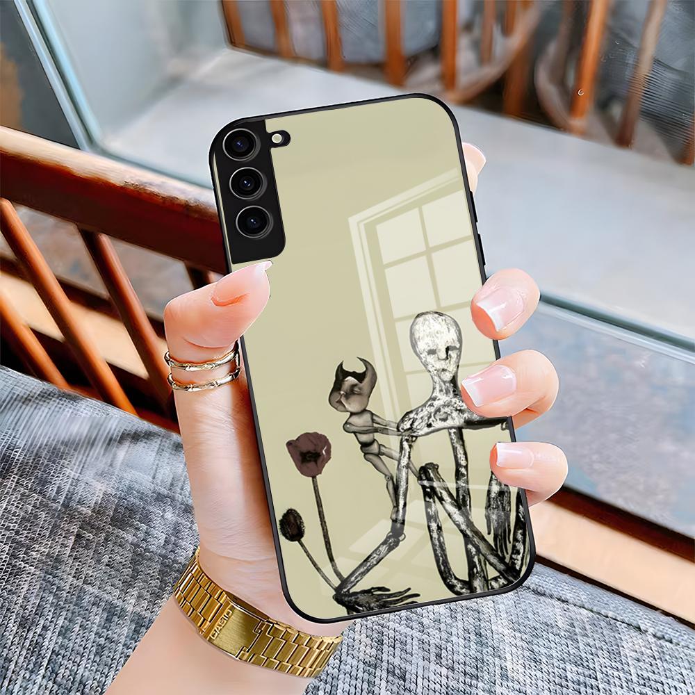 Чехол для телефона Band Hot N-Nirvana для Samsung S26 S25 Plus S20 S20 Plus S22 Ultra S23 FE S21 Plus S21 Ultra Стеклянная крышка