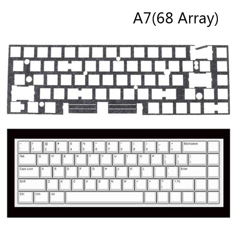 Звукоизолирующий лист переключателя Мягкая прокладка Ямчатая пена Губка для механической клавиатуры