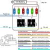12V Pre-Wired Fuse Relay Box 2x 5-Pin 40A Relays + 6 ATC/ATO Blade Fuses (10/15/30A) Color-Coded Heavy-Duty for Car Truck Boat