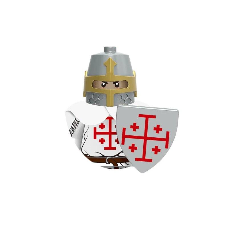 Medieval Figures Building Blocks Ancient Roman Soldiers Western Knights Warriors Gladiator Archer Castle War Bricks Kids Toys