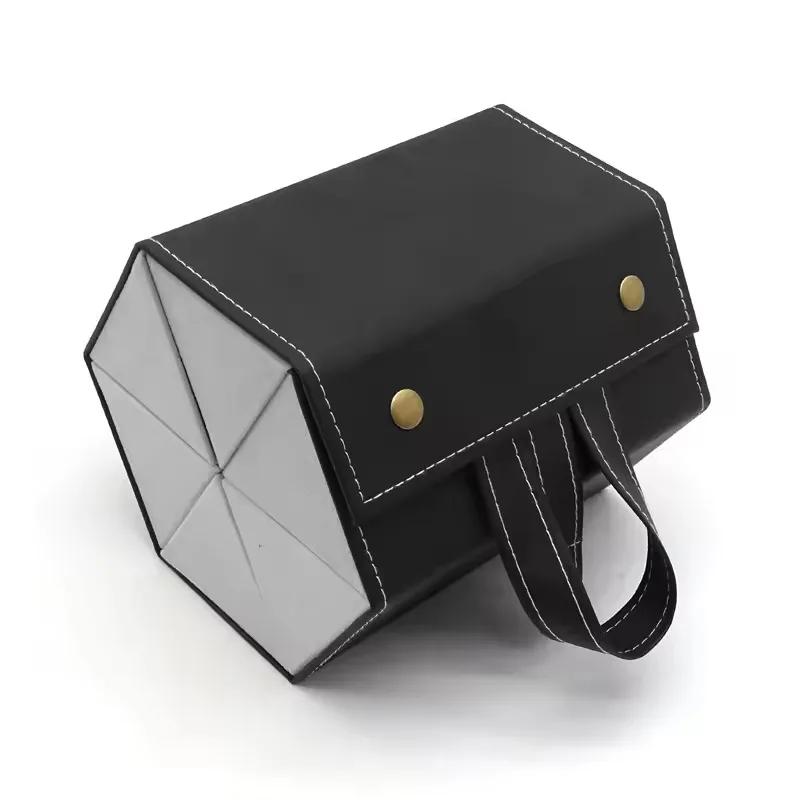 Portable Folding Glasses Case Box 3/5 Multi-slot Sunglasses Storage Display Travel PU Leather Glasses Organizer Home Storage