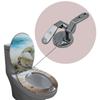 Toilet Seat Hinge Zinc Alloy Tightening Toilet Lid Hinge Bathroom Hardware Toilet Replacement Part Easy To Install