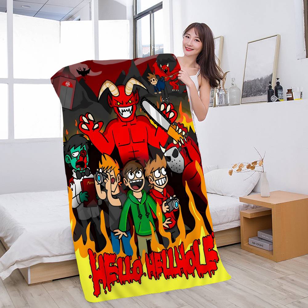 Анимированный фильм Eddsworld Микрофибровое пляжное полотенце Впитывающее Быстросохнущее Мягкое Для йоги, плавания, курорта, альпинизма