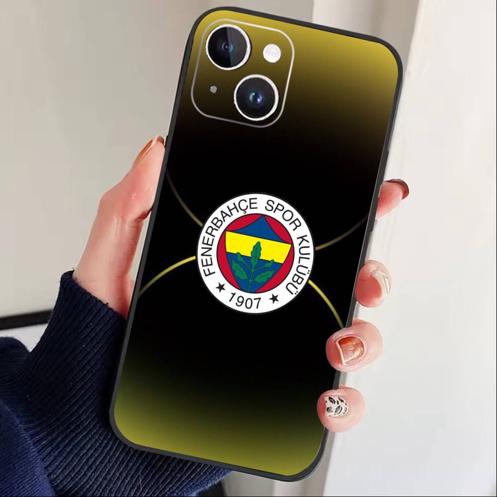 Крутой чехол для телефона с узором O-Turkey Fenerbahce-s для iPhone 16,15,14,13,12,17, Pro Max, Plus, силиконовый, черный