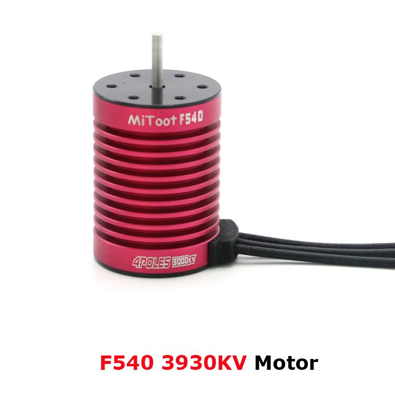 RC Waterproof F540 3000KV 3300KV 3930KV 4370KV Brushless Motor w/60A ESC Program Card Combo For RC 1:10 Truck Buggy Axial Redcat