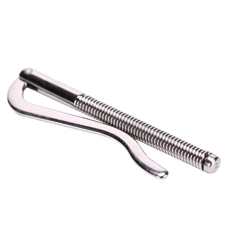 Металлические зажимы для денег Держатель зажима для наличных денег из нержавеющей стали для кармана (цвет: Серебряный)