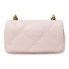 TORY BURCH Kira chain shoulder strap flap closure diamond quilted cow leather crossbody shoulder bag mini women's rose 154710-651-rose pink
