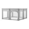 Baby Playpen, 2000 x 1780mm Extra Large Toddlers Playpen, Foldable Baby Fence Play Yard with Zippered Door & Soft Breathable Mesh, Indoor Outdoor