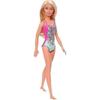 Barbie Doll, Blonde, Wearing Swimsuit, 1 Ea