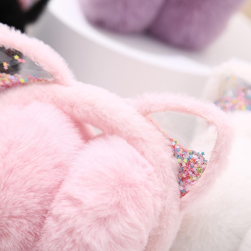 Плюшевые наушники для женщин и детей, меховая повязка на голову для зимы, рождественские подарки на Новый год