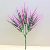 Artificial Lavender Bouquet 5-Head Purple Silk Floral Decor Wedding Home Farmhouse Style