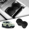 For BYD Yuan Pro 2025 2025 Cup Holder Storage Box Shock-Absorbing Central Armrest Cup Tray Silicone Tidying Black