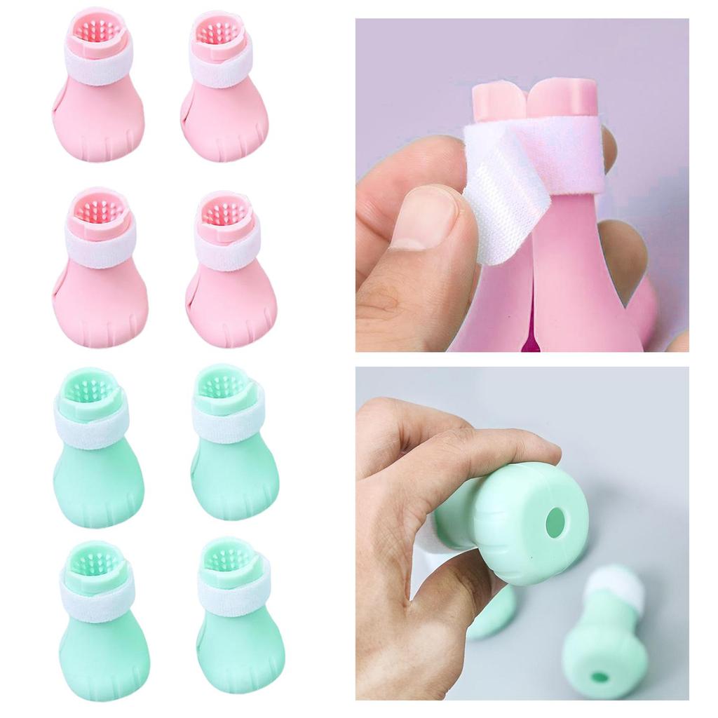 4x cat pet paw Guard for Pets, Anti-Scratch And Silicone Bath