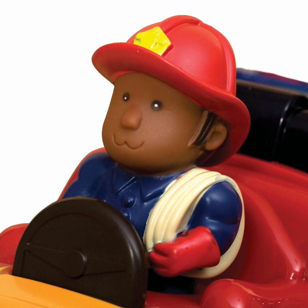 В. Игрушки Пожарная машина с 2 фигурками пожарных, Пожарная машина со звуком и светом, Игрушечная машина, Рабочая машина, Аварийная машина, Игра понарошку, Возраст 1,5