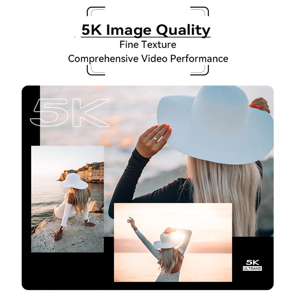 Цифровая камера 5K 64 МП WiFi Цифровая видеокамера Видеокамера 3,2-дюймовый откидной сенсорный экран 12-кратный оптический зум Авто Ручной