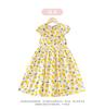 Girls' floral dress C Western style floral dress pastoral style dress painted girls' children's dress