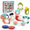 Hand Rattle 1 Year Old Baby Early Education 3 Newborn Baby Gift Box Toys 6 Boys And Girls 5 Grip Puzzle 0-12 Months
