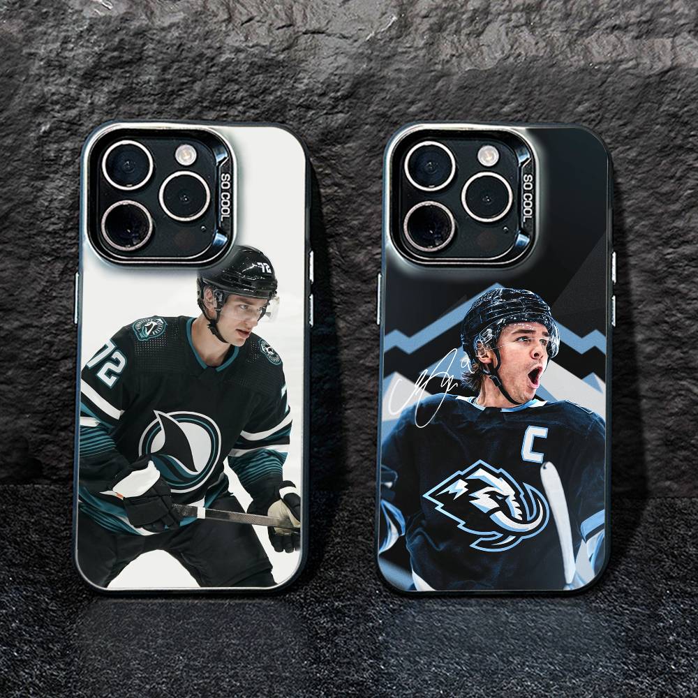 Чехол для телефона Sharks-William Eklund для iPhone 17, 16, 15, 14, 13, 12 Pro Max Черный Конфетный Матовый Ударопрочный Чехол