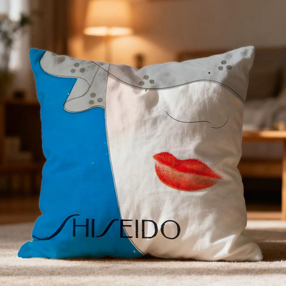 Hot S-Sshiseidoer Cushion Cover Soft Washable Pillow Case Multi-Scene for Couch Bed Travel Office Use