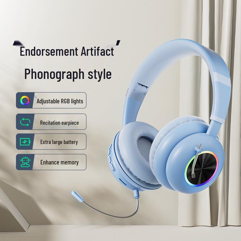 KE-29 RGB Bluetooth Накладные и Внутриканальные Ретро-Наушники