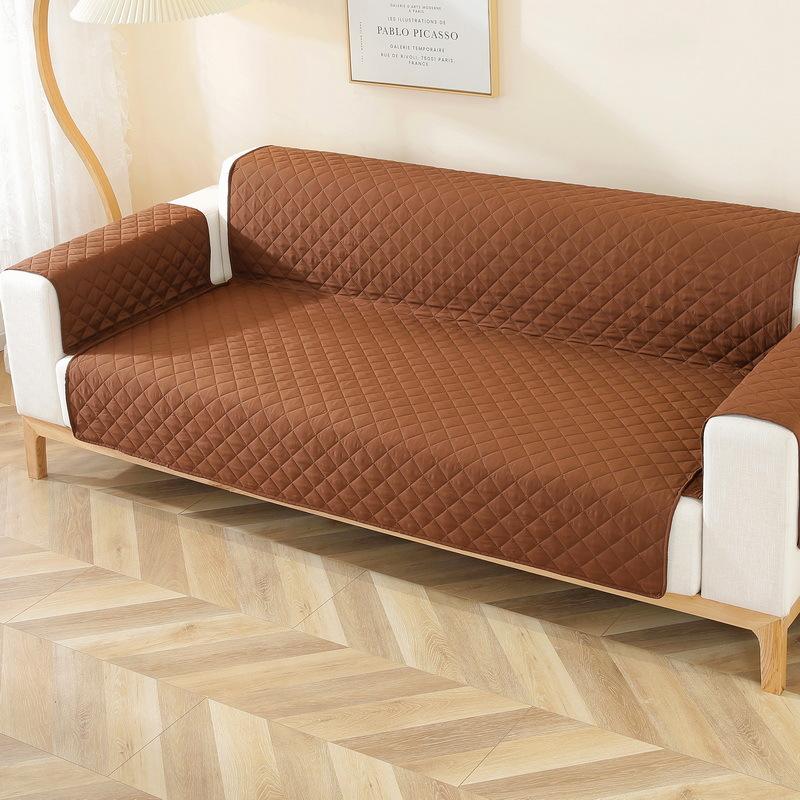 Stretchable Waterproof Pet Sofa Cover Universal Modern Diamond Pattern Dual Side Anti Dirt Sofa Protector
