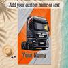 Beach TowelMAN Truck Custom Name Text Personalized Soft Towel for Beach Pool Indoor Home Decor Gift