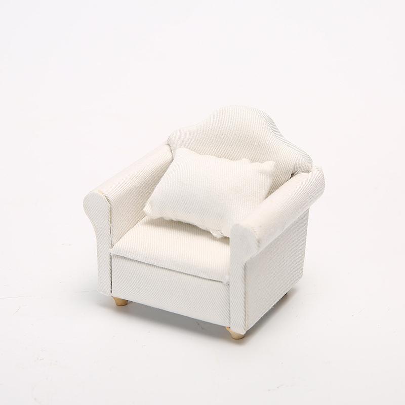 Мини-диван, настольный орнамент, модель кукольного домика «сделай сам», ткань, художественные деревянные украшения