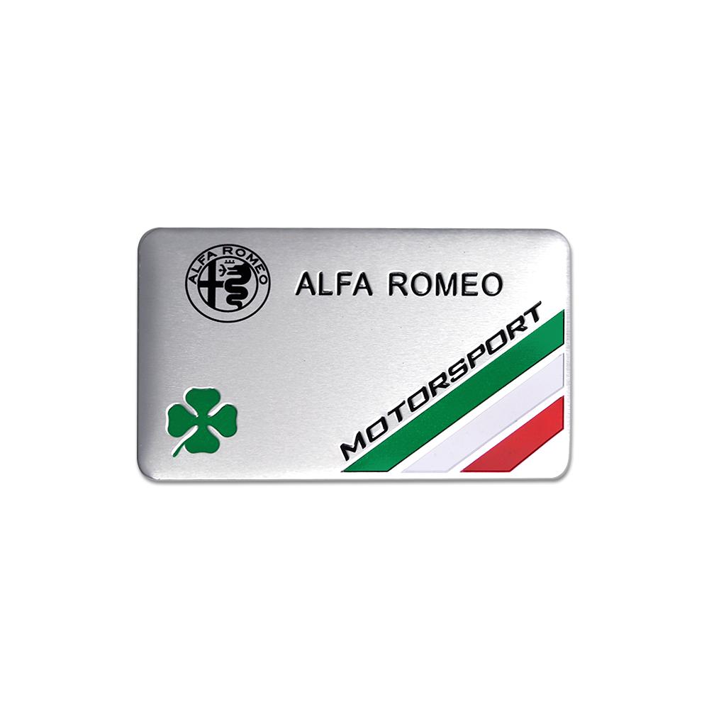 Автомобильный алюминиевый значок Декоративная наклейка на кузов Для Alfa Romeo Италия Giulietta GT 156 159 147 Mito Brera Giulia F1 Stelvio Volante Клевер