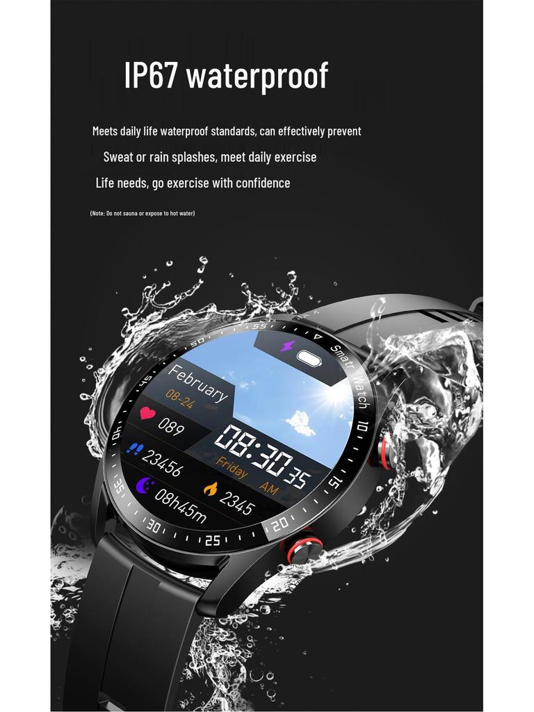 Умные часы HW20 - ЭКГ+ЧСС, Нержавеющая сталь, 1,46-дюймовый экран, Bluetooth-звонки
