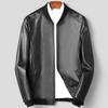Spring and Autumn New Sheepskin Men's Genuine Leather Baseball Uniform Short Slim Handsome Motorcycle Jacket