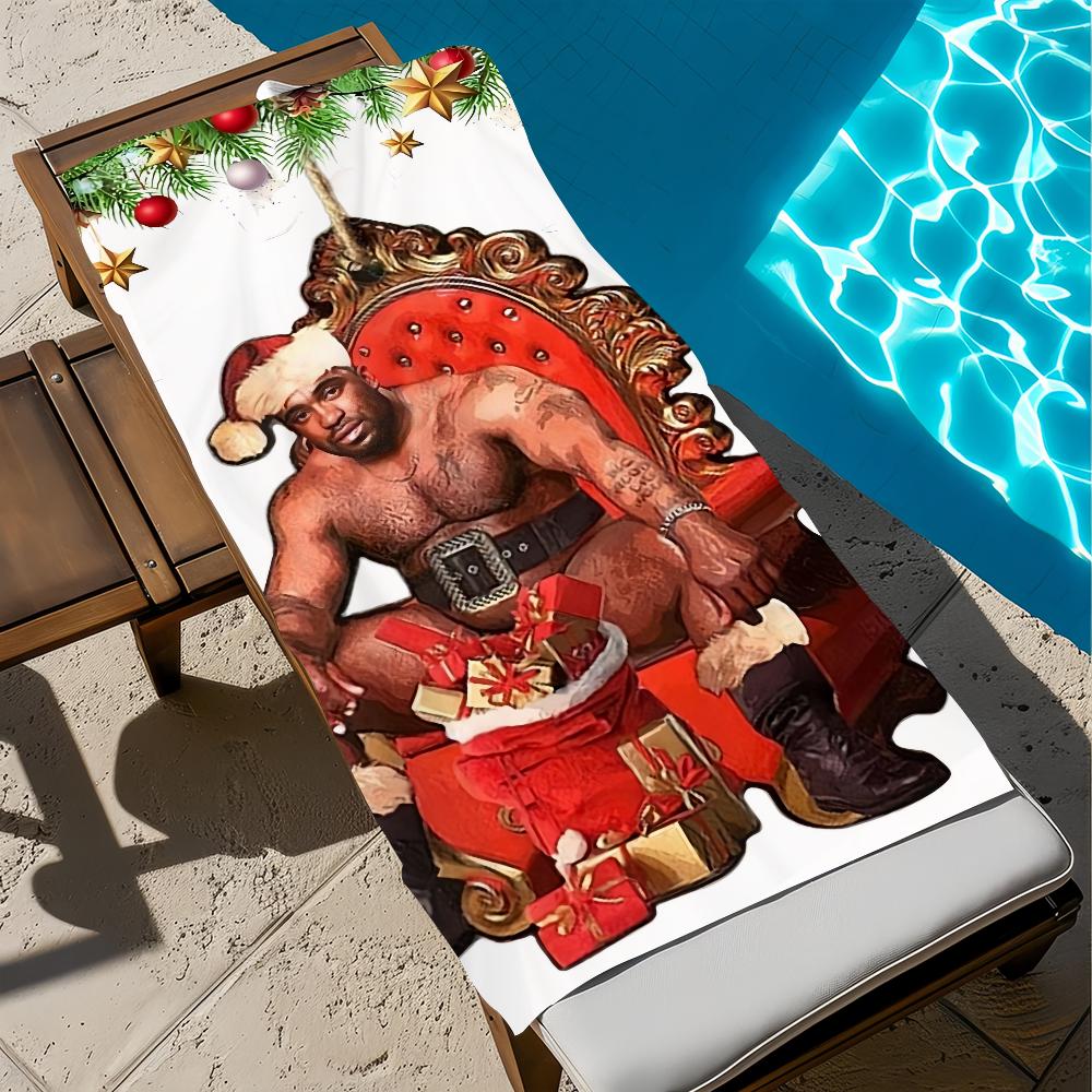 Funny Barry Wood meme Christmas Towel Large Quick-Drying Microfiber soft Beach Towel for Travel Fitness Sauna Bathing Camping