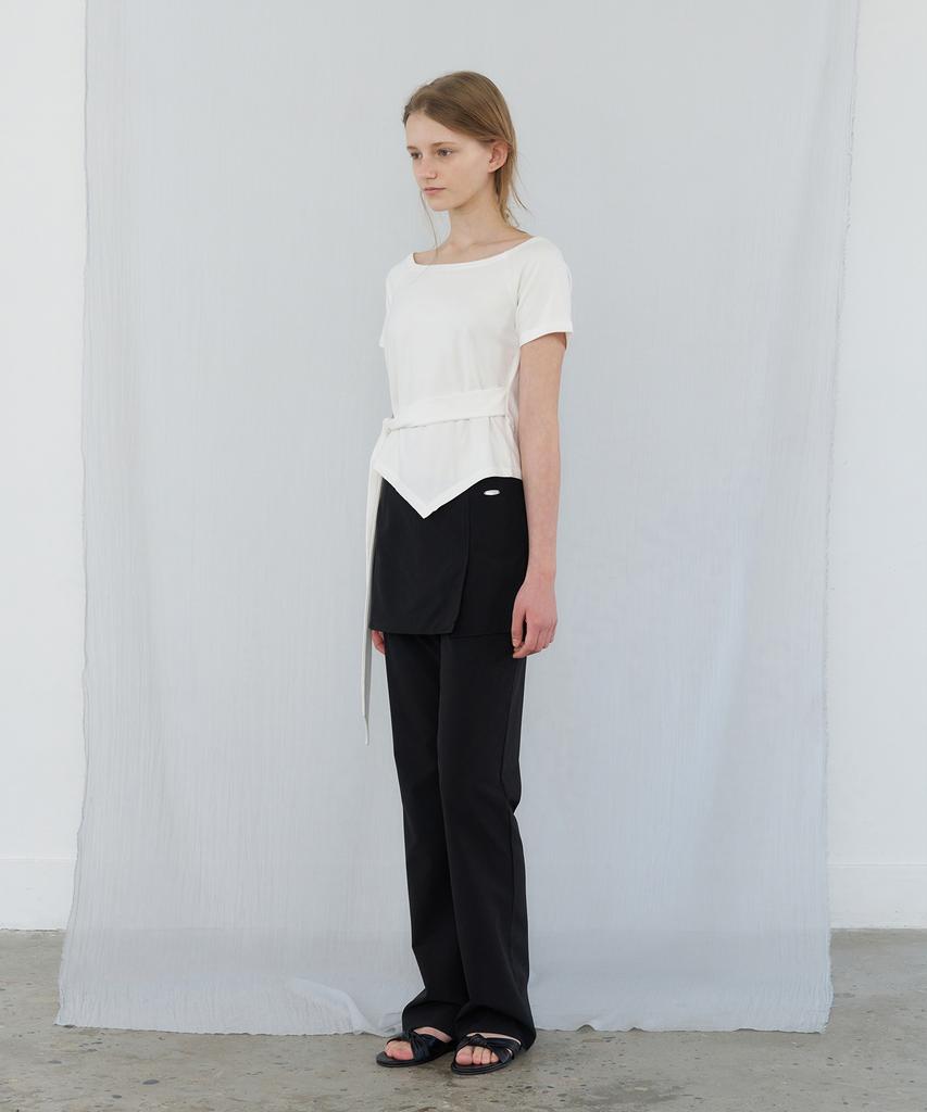 LETTERA Side Slit Skirt Pants