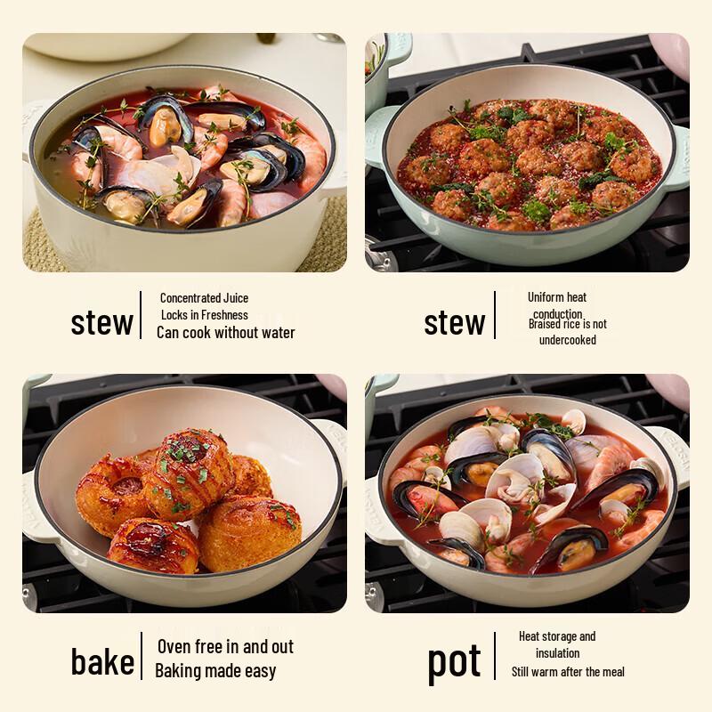 Velosan Pebble Enamel Stew Pot