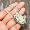 Beautiful Dalmation Jasper Gemstone Handmade Jewelry 925 Sterling Silver Necklace