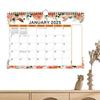 Настенный календарь 2025 года, 18 ежемесячных подвесных календарей, портативный настенный планировщик для домашнего офиса
