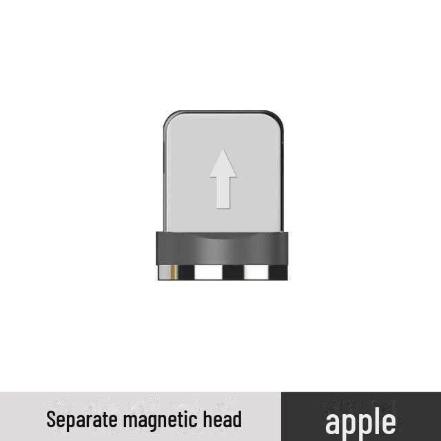 Magnetic Streamer One-to-Three Charging Cable for Apple, Huawei, Xiaomi. Fast Type-C Charging.