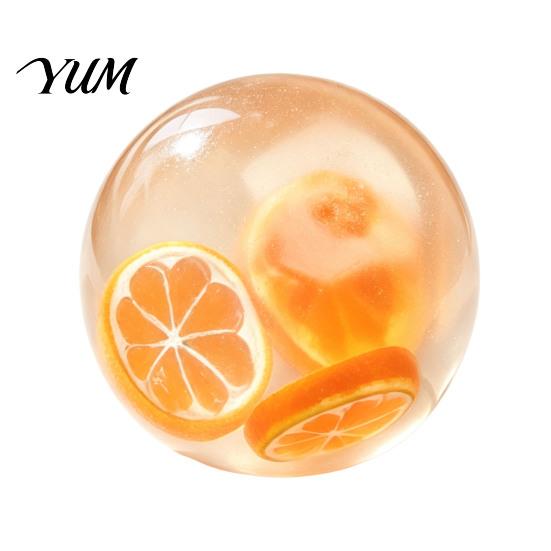 Fake Fruit Stress Ball Shapeable Pearlescent Fidget Toy, Anxiety Relief Clear Squeeze Adults Sensory Toys Inside Toy for Kids Tactile