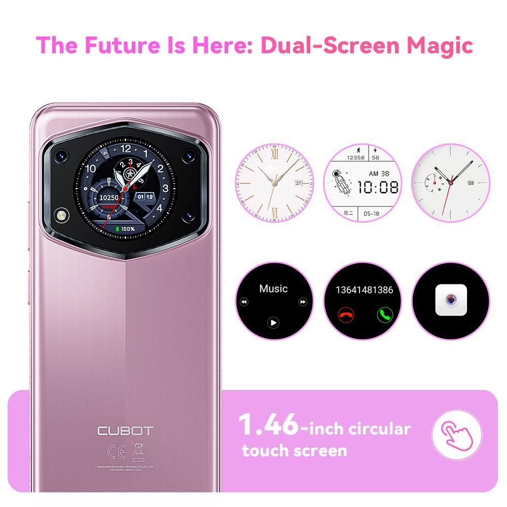 Cubot A30, Android 14 смартфон, 6 ГБ ОЗУ+128 ГБ ПЗУ, 90 Гц 6,745-дюймовый дисплей, 5100 мАч аккумулятор, 48 МП камера, Face ID