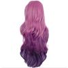 Аниме-игра, вьющийся парик с волной серафина, карнавальный костюм KDA, термостойкие синтетические волосы, женские розовые, смешанные, фиолетовые, длинные парики