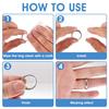 1 Set Ring Size Adjuster with Inner Spacer Clear Painless Flexible Reusable Universal Jewelry Fit Loose Finger Ring Spiral Reducer Spring Cord Kit