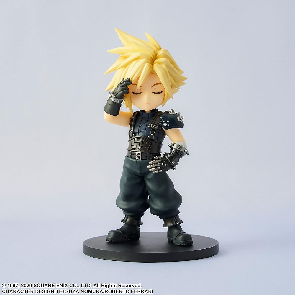 Square Enix Final Fantasy VII Remake Очаровательные Искусства Фигурка Клауда Страйфа Коллекционная Игрушка