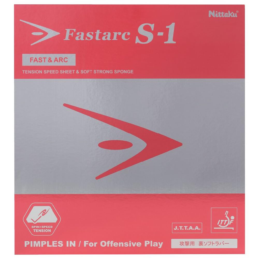 Накладка для настольного тенниса Nittaku Fasterk Tension Extra S-1 (NR-8703 Черный, Толстый)