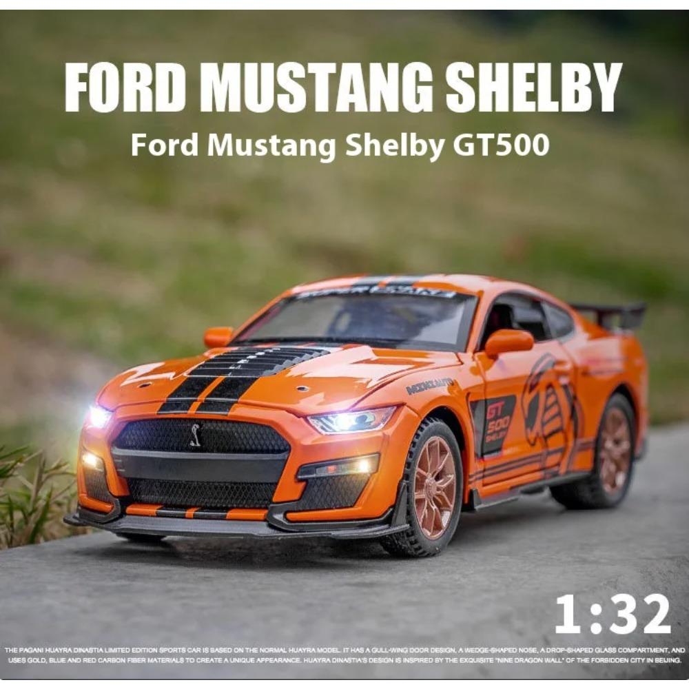 1/32 Ford Mustang Viper GT500 Спортивный Автомобиль Сплав Литье под Давлением Модель Высокая Симуляция Модель Транспортного Средства Украшение Игрушки для Детей Мальчиков Подарок