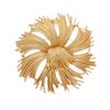 New Court French Style Tassel Corsage Matte Gold Flower Coat Suit Female Vintage Brooch